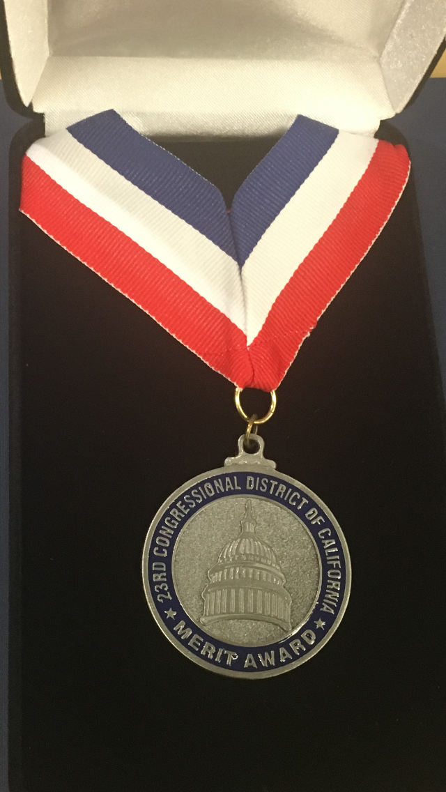 Congressional Merit medal.