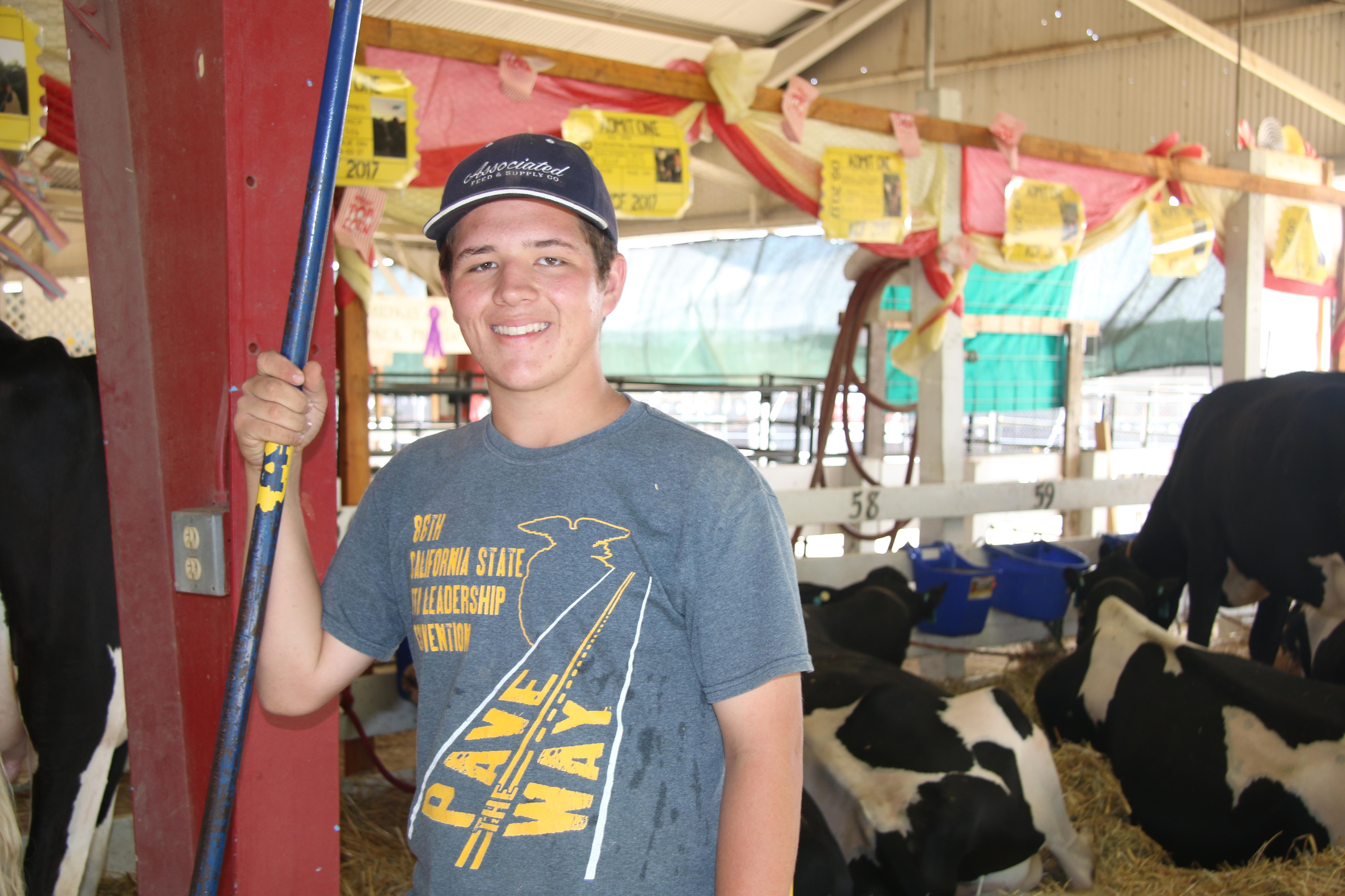 Tyler with KVHS FFA