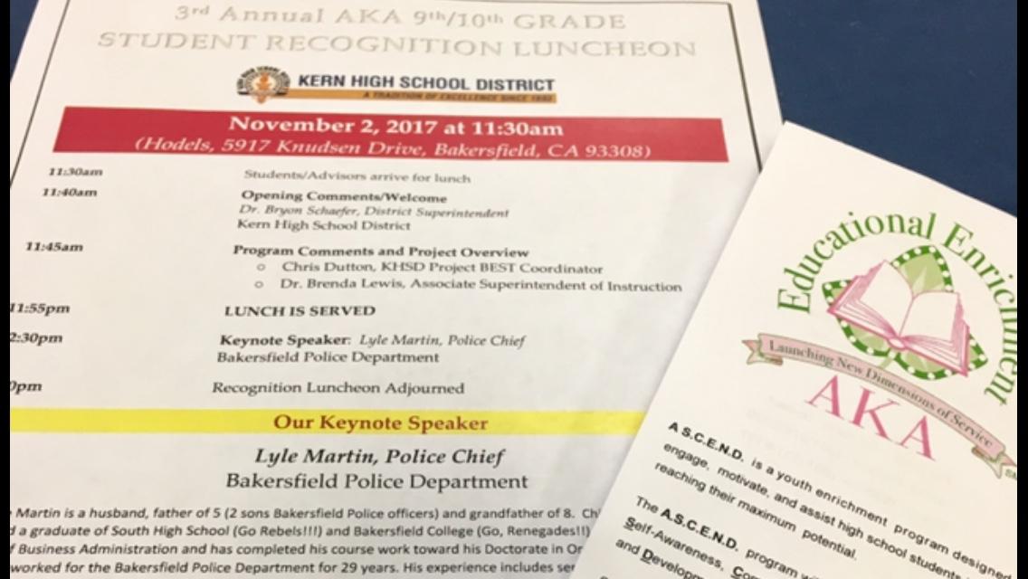 Rundown of events at the AKA luncheon