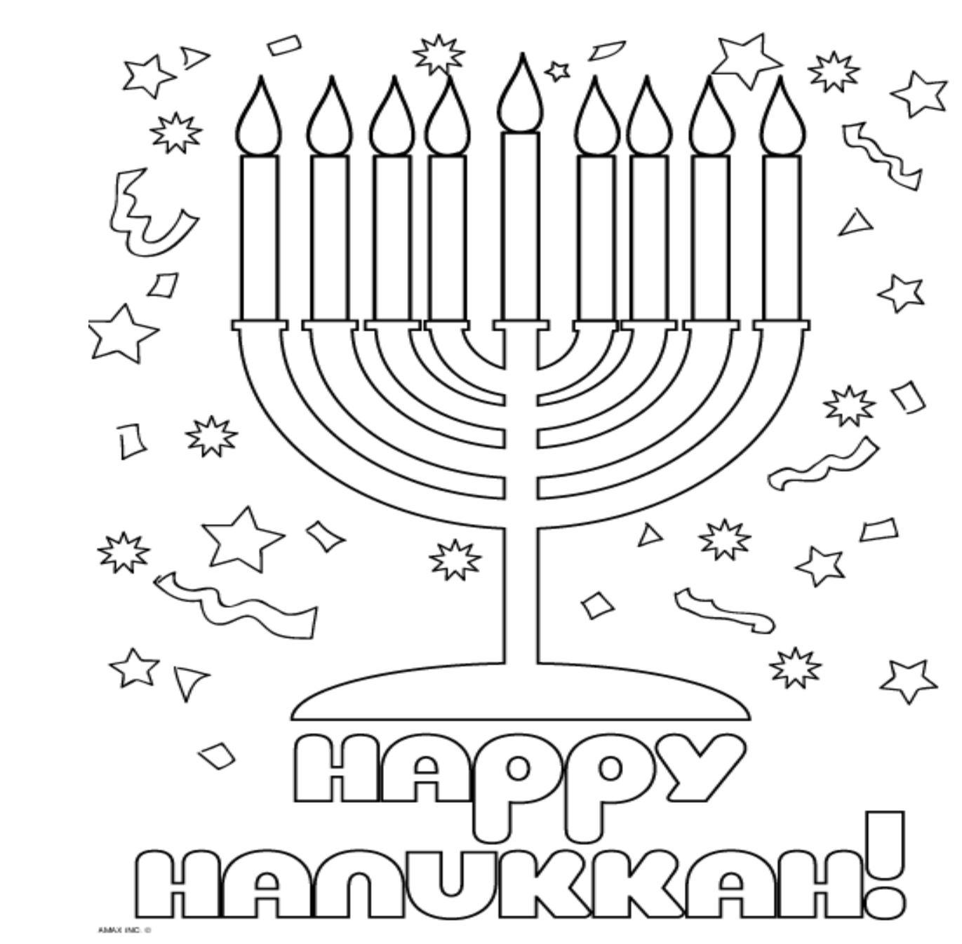 Holiday coloring contest- Hanukkah